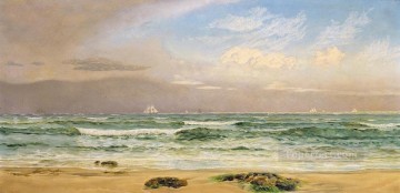 John Brett Painting - Shipping Off the Coast seascape Brett John